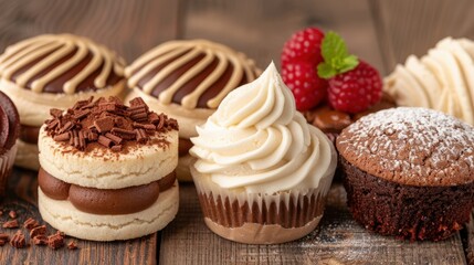 Assortment of delicious homemade desserts