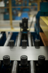 Factory constructions, industry technology, manufacturing interior, production line