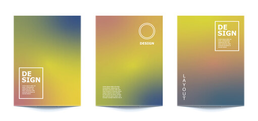 set template pastel Rainbow gradient Abstract Background For banner, flyer, covers, wallpapers, brands, social media and other mobile projects