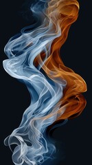 Swirling Smoke Patterns in Vibrant Colors