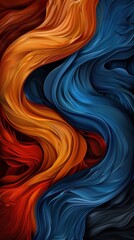 Vibrant abstract fluid art background