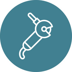 Grinder Vector Line White Circles Multicolors