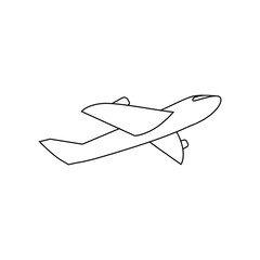 Aircraft icon vector. Plane illustration sign. Airplane symbol. Travel logo.