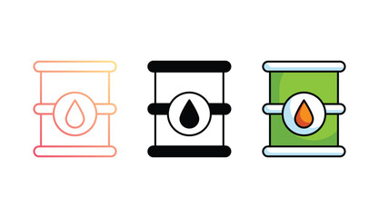 oil icon design with white background stock illustration