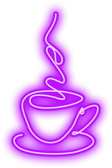 Purple Neon Coffee