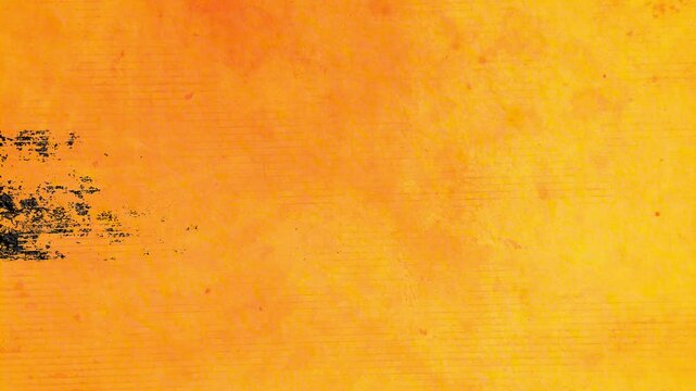 Palabra SALES animada con fondo sucio naranja.