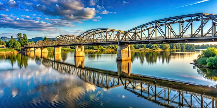 Bridge crossing Willamette River in Corvallis, Oregon, Corvallis, Oregon, bridge, Willamette River, water, crossing