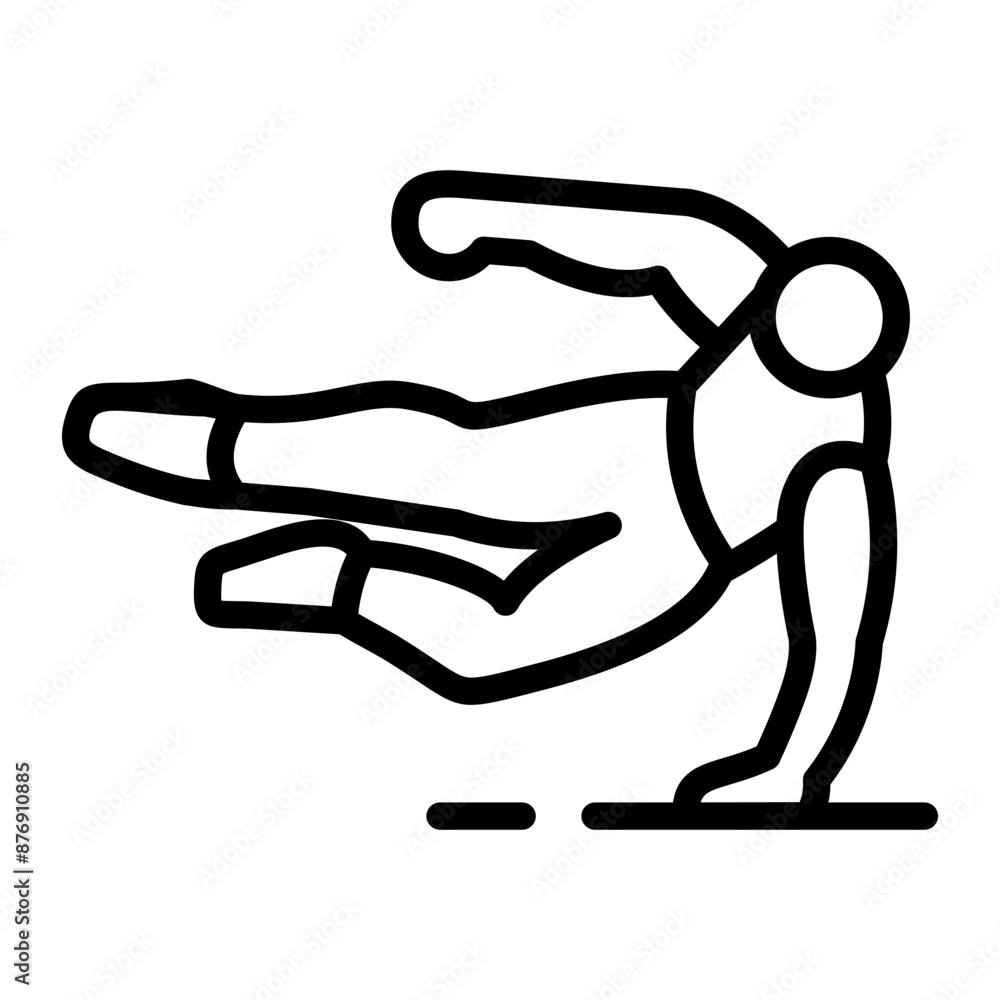 Poster Parkour Training Icon