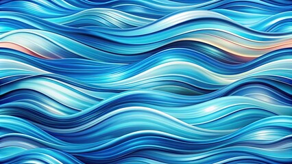 Blue waves abstract background with vibrant shades of blue and white creating a fluid and captivating pattern , abstract, background