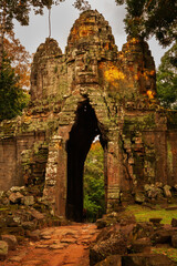 West Gate To Angkor Thom In Cambodia