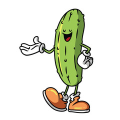 Cute Cucumber Cartoon