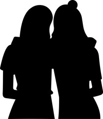 Silhouette Friendship