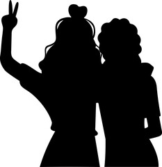 Silhouette Friendship