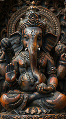 Fototapeta premium lord ganesha chaturthi, India culture and religion