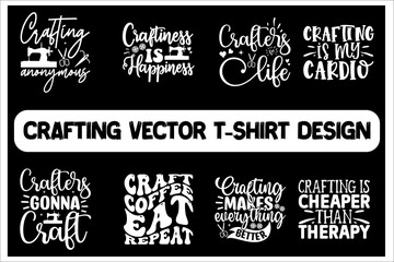 Crafting Passion Graphic Tee | Artistic Vector Design for Crafters