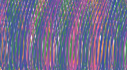 The dense colored texture is made up of lines or thin wires.