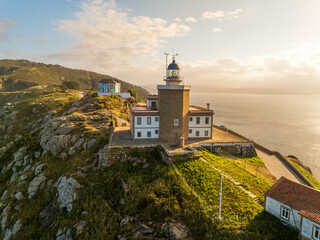 Atardecer en la zona del Faro Gallego de Finisterre © Fotos ZonaFreeDrone