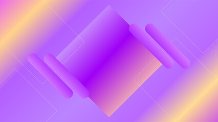 ABSTRACT PURPLE ORANGE MAGENTA GRADIENT BACKGROUND SMOOTH LIQUID COLORFUL DESIGN WITH GEOMETRIC SHAPES VECTOR TEMPLATE GOOD FOR MODERN WEBSITE, WALLPAPER, COVER DESIGN 