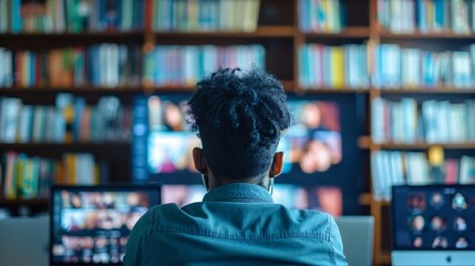 Online education offers virtual learning experiences through lessons and webinars. Students access these resources remotely via digital platforms.