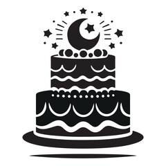 birthday cake with candles