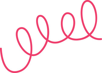 Curved Line Abstract Doodle