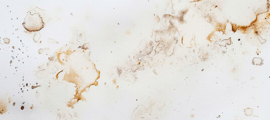 Obraz premium Detailed Texture of White Watercolor Paper with Stains