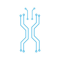 Abstract futuristic circuit board