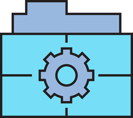 Folder and Gear Icon
