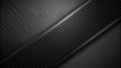 Obraz premium Black geometric background with dark gray diagonal lines and simple shapes, geometric, background, black