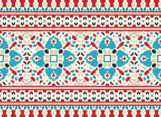 African and Mexican Aztec American tribal vector borders, frame patterns. Vector seamless background with a bright Mexican pattern. Vector seamless