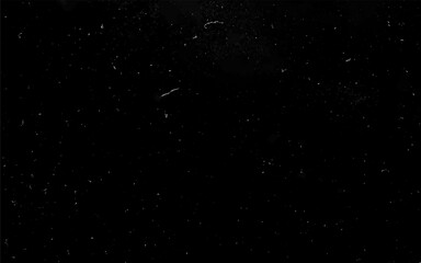 Distressed white grainy texture. Dust overlay textured. Grain noise particles. Snow effects and rusted black background. Vector illustration