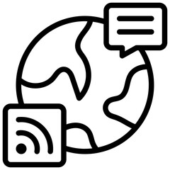 Online Consultation Icon. Digital Consultation Icon