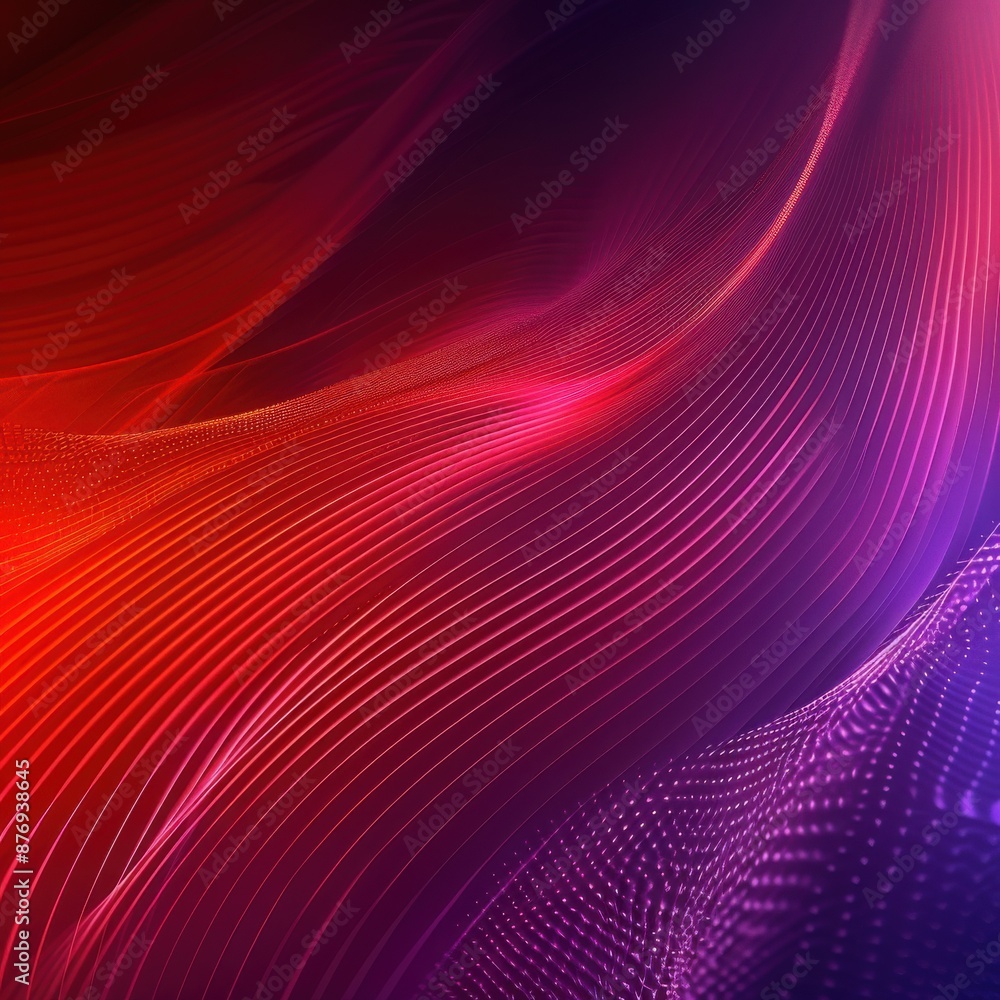Poster vibrant abstract background with flowing red and purple lines, creating a dynamic and energetic visu