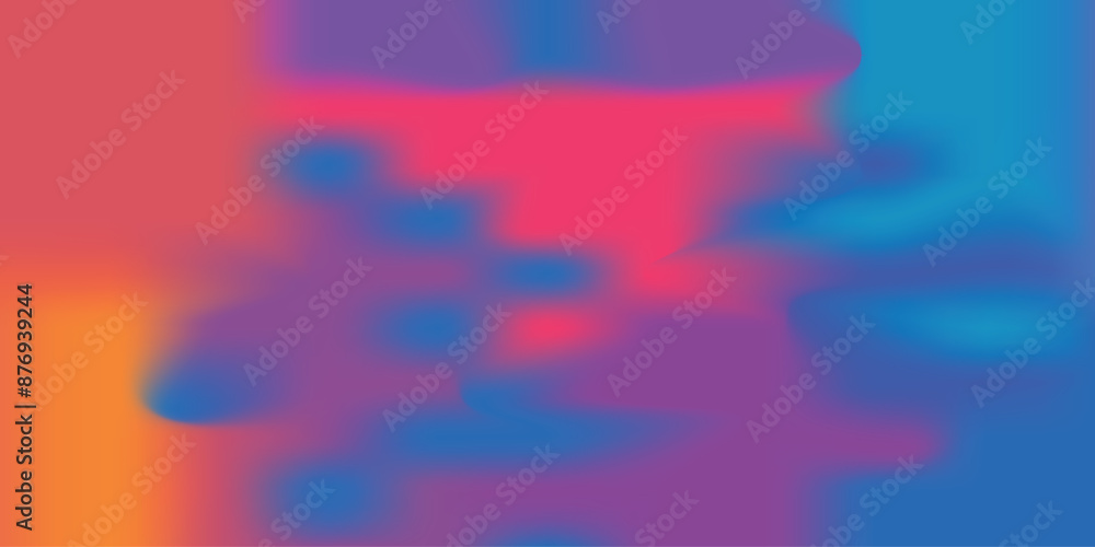 Poster blurred colored abstract background. smooth transitions of iridescent colors. colorful gradient. rai