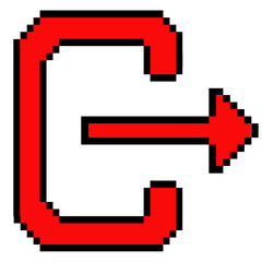 Log out pixelart.eps