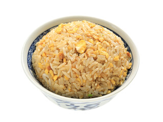 A bowl of Chinese egg fried rice
