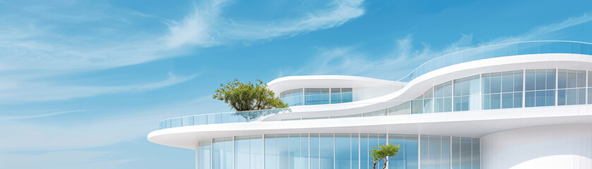 Fototapeta premium Curved roof structure with customizable materials showcasing innovative architectural design.