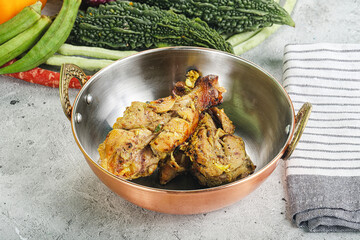 Chicken leg tikka with spices
