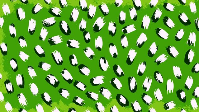 Abstract green leopard grunge animated brutal comic book style composition background
