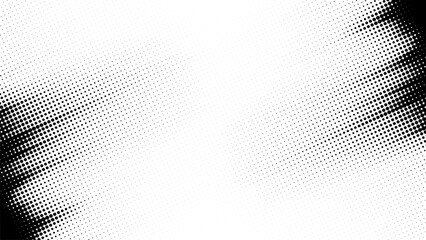 Abstract vector halftone tilted background with grainy stripes. Dotted texture and trendy halftone tonal gradation effect.