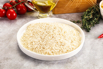 Indian cuisine - raw basmati rice