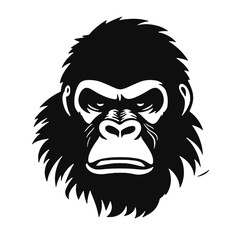 gorilla symbol - isolated on white background. Vector illustration