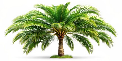 Tropical palm tree isolated on background, palm tree, tropical, isolated, background, nature, vacation, exotic, beach, summer