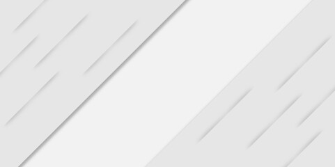 White Grey Line Cut Paper Abstract Background. layer element vector for presentation design. Technology banner design with white and grey arrows. Suit for business, corporate, and talks.