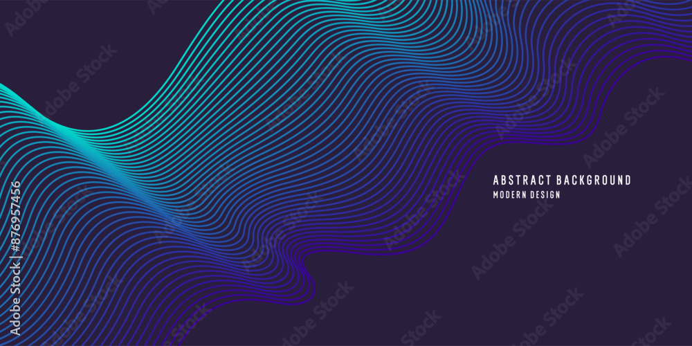 Poster beautiful background with flowing lines. abstract elegant lines. the flow movement. vector illustrat