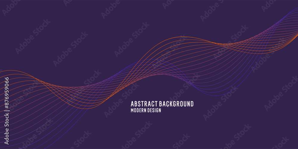 Poster beautiful background with flowing lines. abstract elegant lines. the flow movement. vector illustrat