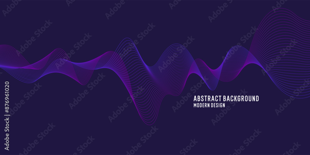 Poster beautiful background with flowing lines. abstract elegant lines. the flow movement. vector illustrat