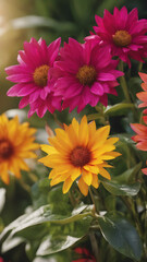 Fototapeta premium Close-ups of colorful flowers or unique plant species.