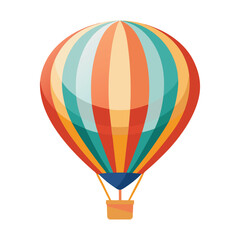 Obraz premium Illustration of Hot Air Balloon Isolated
