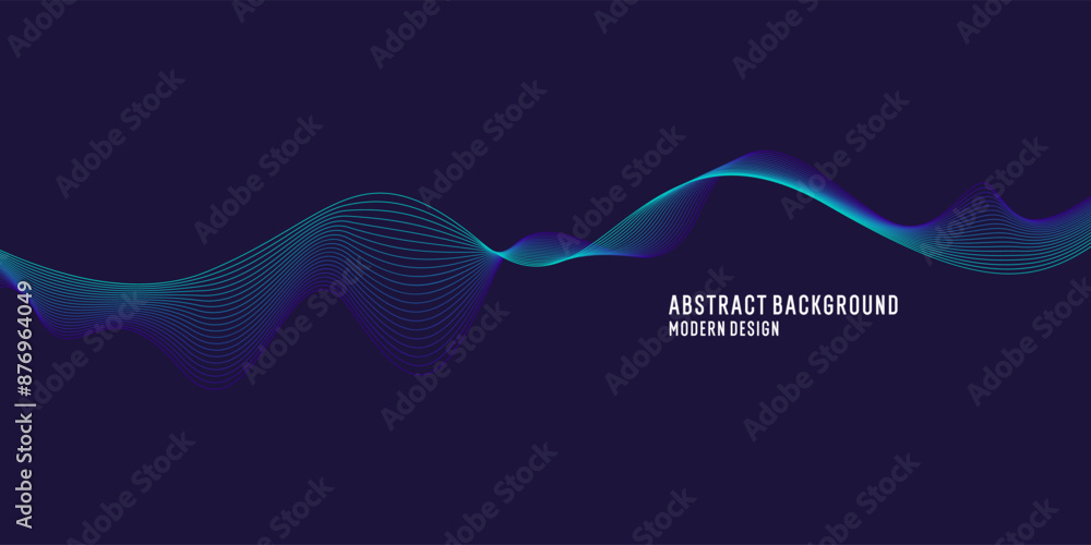 Poster beautiful background with flowing lines. abstract elegant lines. the flow movement. vector illustrat